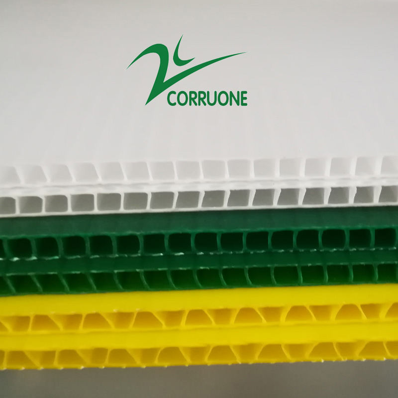 4mm 4x8 Coroplast Sheet 48x96in PP Hollow Construction Board