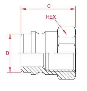 BSPP 1/8'' Stainless Steel Quick Connect Fittings