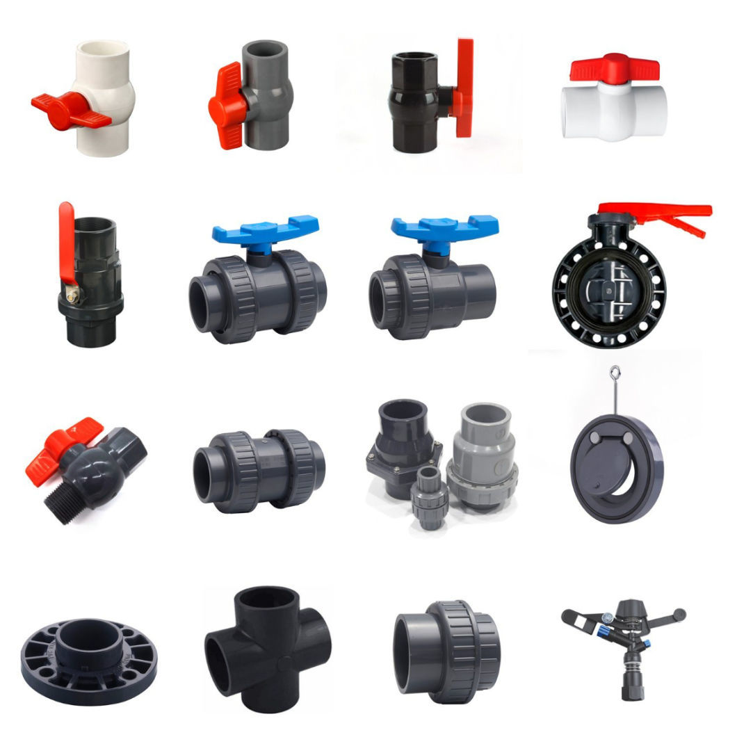 Middle East Free Sample 1/2 to 4 Inch Grey PVC Octagonal Ball Valve