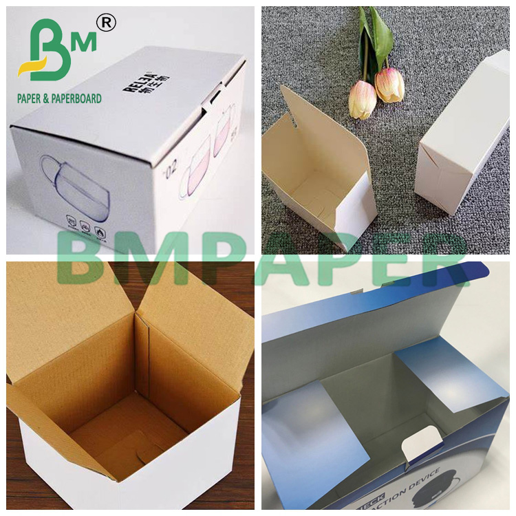 2mm Coated White Board With Grey Back Duplex Board Paper 70 * 100cm