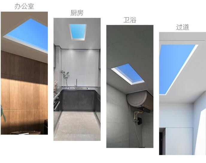 1200*600mm big Artificial Blue Sky Led Skylight Ceiling Panel modern healthy sunshine lightings