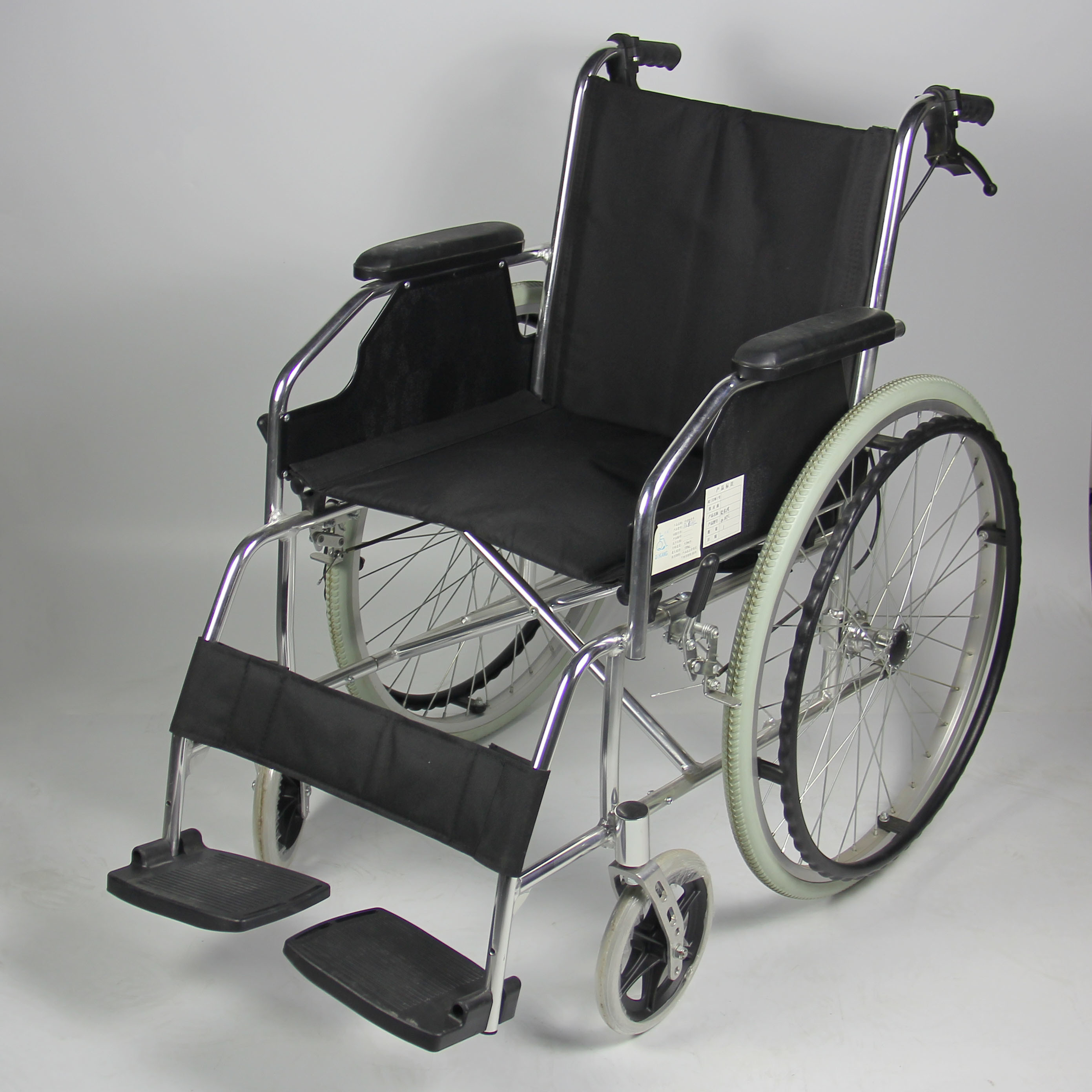 Solid Aluminum Manual Wheelchair Plastic Handwheel United Brake QK869L