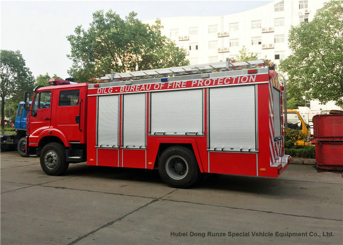 Security Fire Fighting Truck With 5900 LWater tank and 2000 Liters Foam Tank