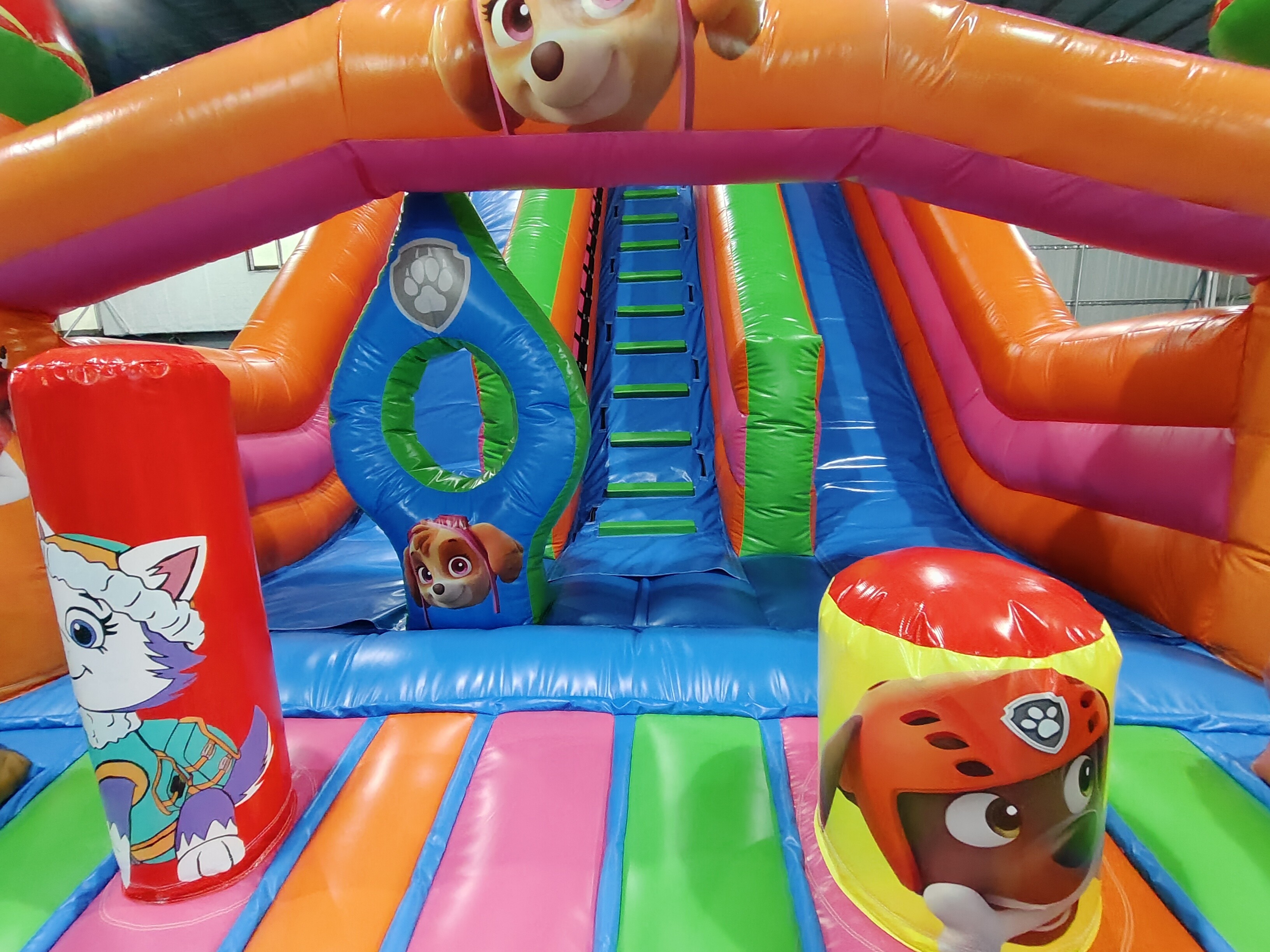 Popular Commercial Inflatable Slides PAW Patrol Theme Inflatable Slides Castle For Kids And Adults