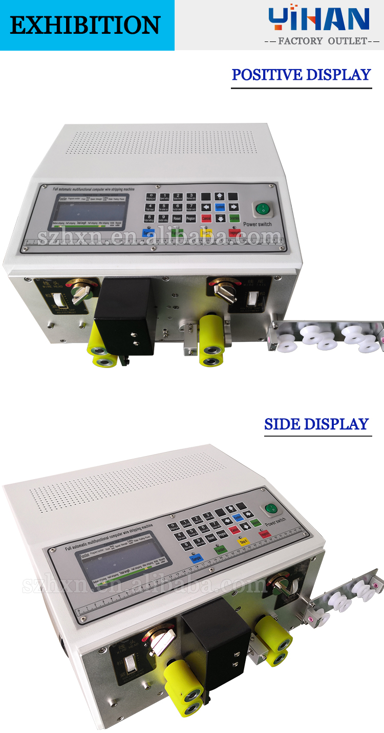Abaca Insulated Cable Braided Wire Stripping Machine Stripping Length 0-25mm Range 0.1-8.0 mm2
