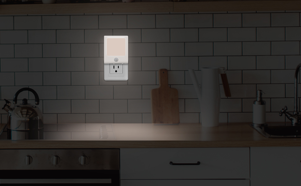 Plug in Led Night Light, Automatic Dusk to Dawn Photocell Sensor Plug-in Night Lamp Lighting