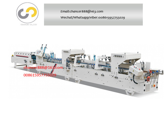 Automatic high speed dual pre-fold box folder gluer machine