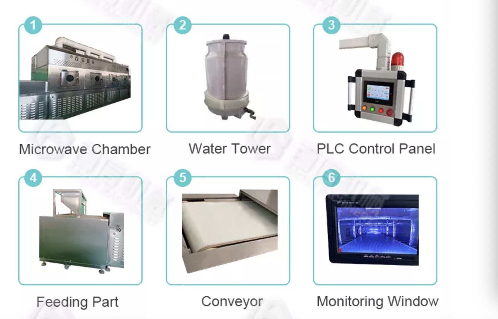 Good quality microwave drying equipment , tunnel microwave drying machine for food flower meat