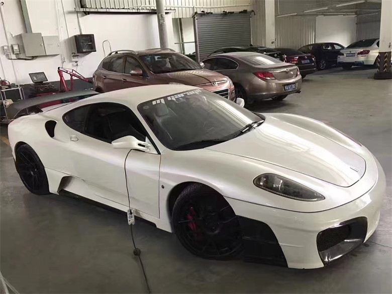 For Ferrari F430 Body Kit F430 Upgraded ASI Style Front and Rear Bumpers Spoiler F430 Carbon Fiber Body Kit
