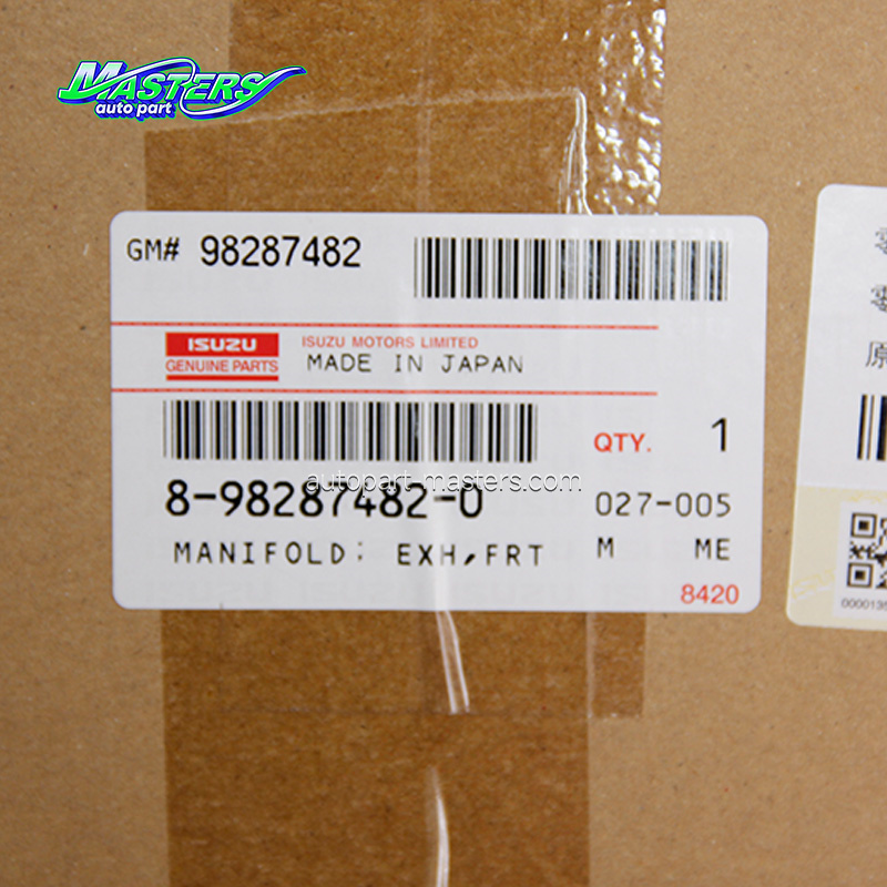 Masters 8-98287482-0 Front Exhaust Manifold 8982874820 For ISUZU 6HK1