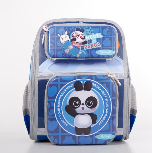 Detachable Plastic Interchange Zipper 600D Polyester Backpack EVA DIY School Bags For Chilrden