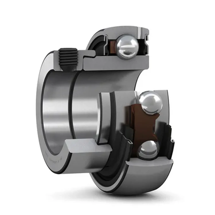 YET206-104 Eccentric Lock Insert Bearing 31.75×62×35.7mm 1-1/4" Y-Bearing Double Seal For Conveyor Agricultural Machinery GQZ
