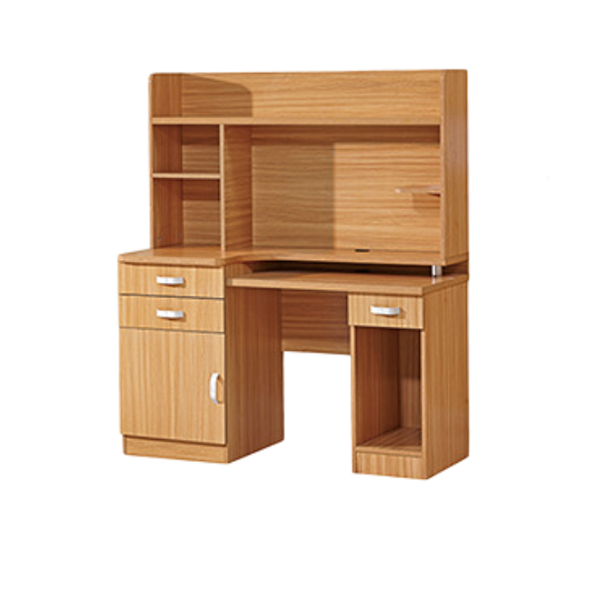 Wooden L Shape Office Workstation Desk With Lifting Function