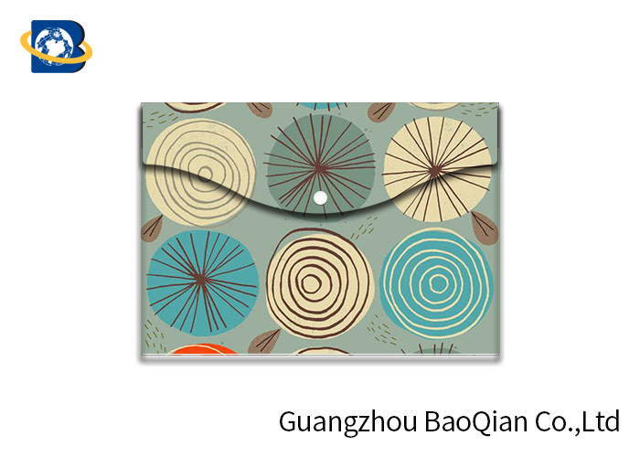 Plastic File Bag 3D Lenticular Printing Service 0.45mm PET Thickness Long Lifespan