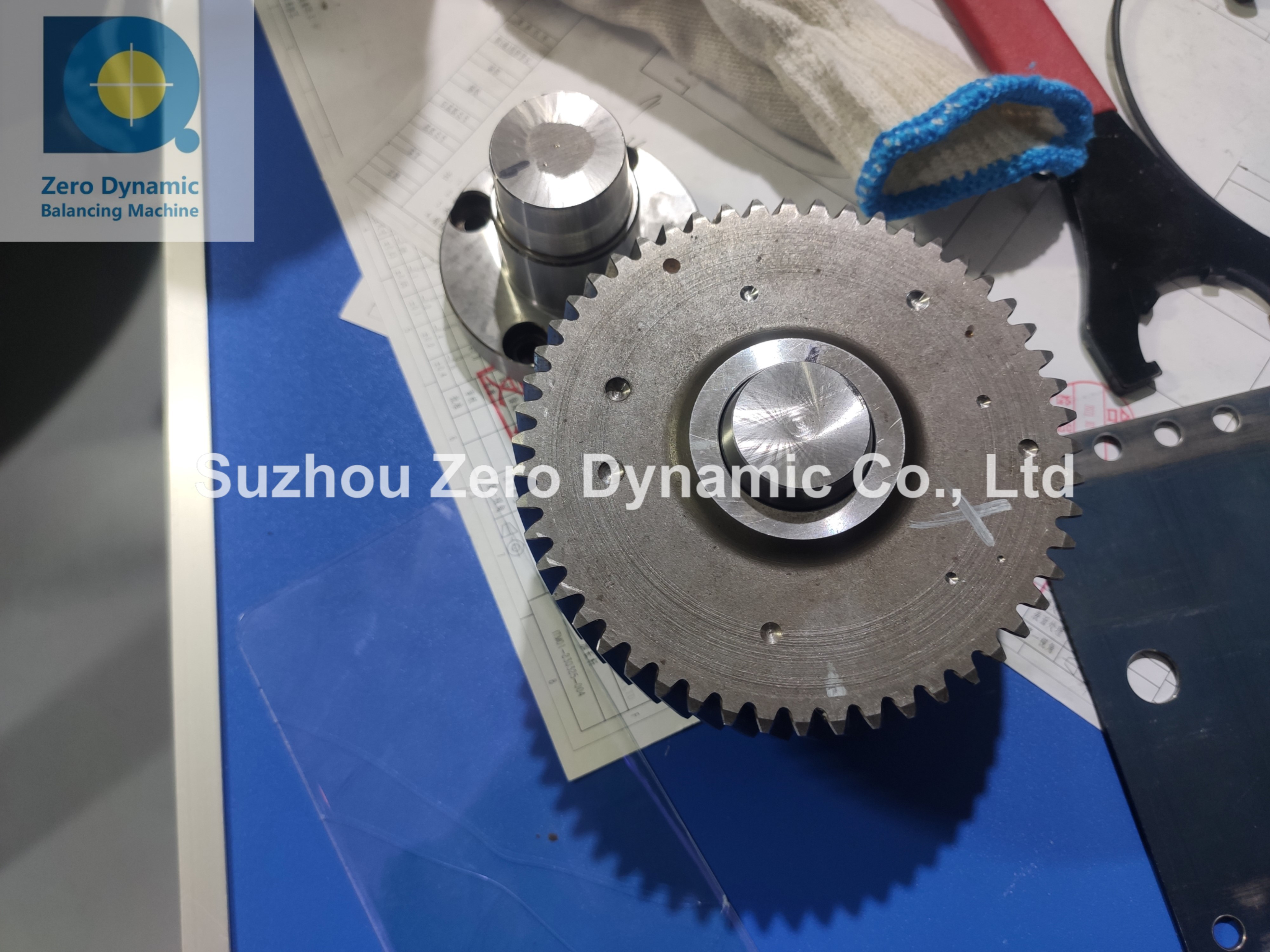 Two Station Gear Workpiece Single Plane Automatic Drilling Correction Balancing Machine
