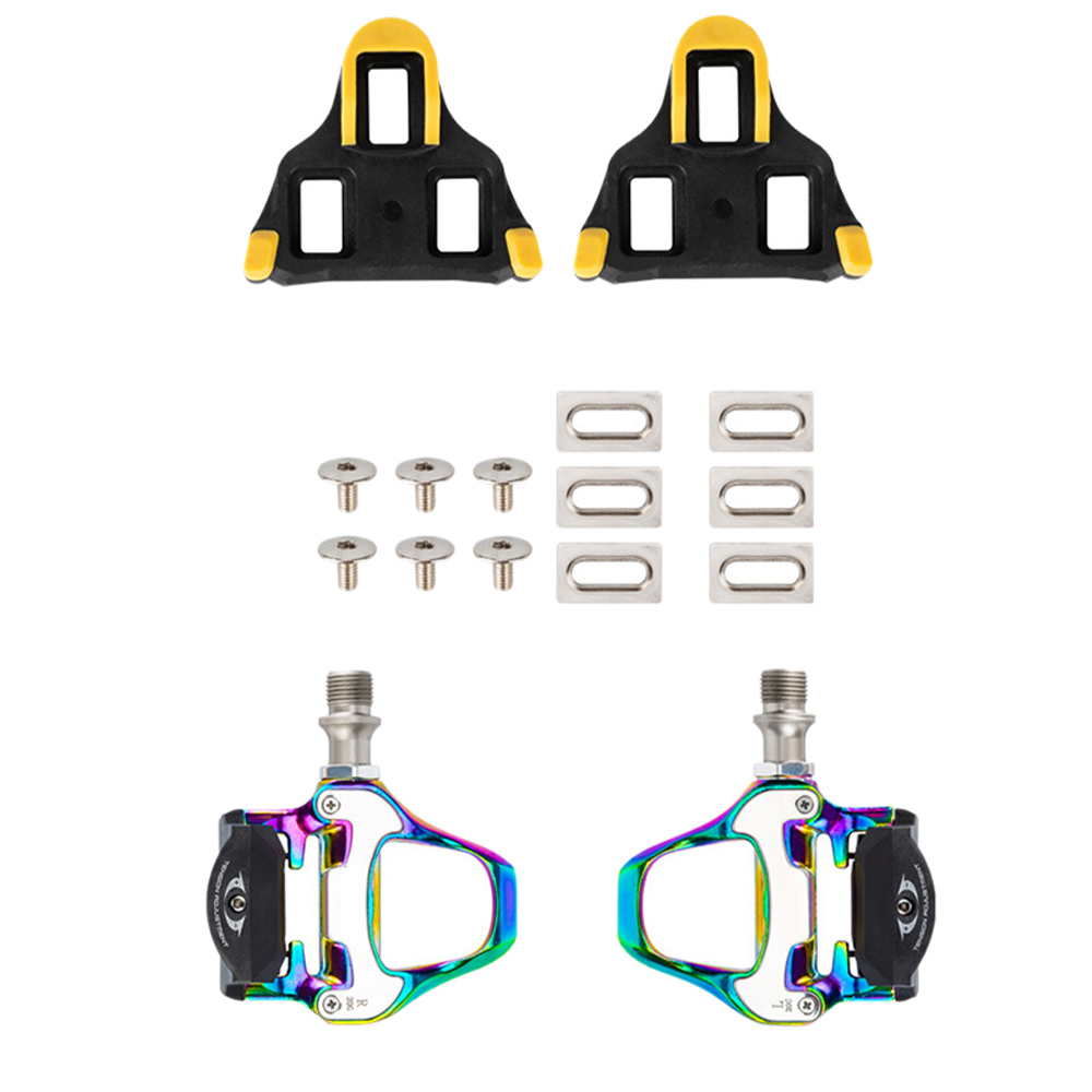 KOOTU Colorful Clipless Pedals Road Bike Pedals SPD Lock Pedals