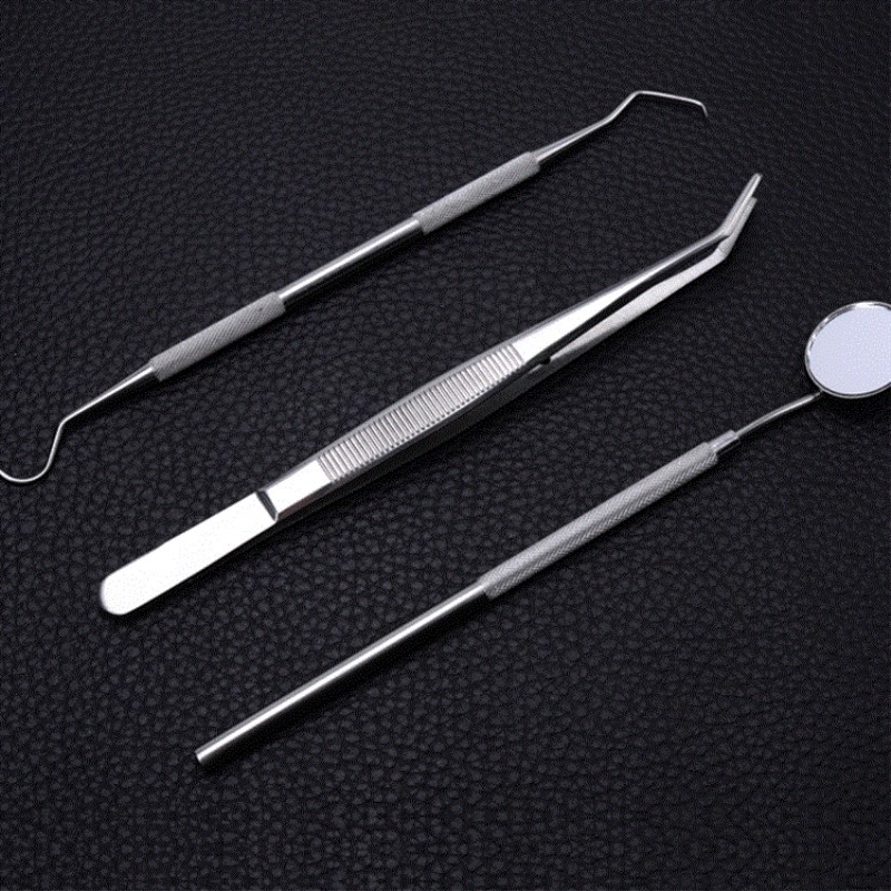 3 Sets Oral Instruments Dental Hygiene Tool Kit Teeth Hygiene Explorer Probe Care Hook