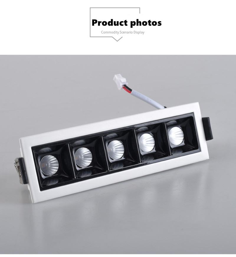 IP55 Ceiling Recessed Led Strip Lighting 7W 10W 2700K-3000K Warm White