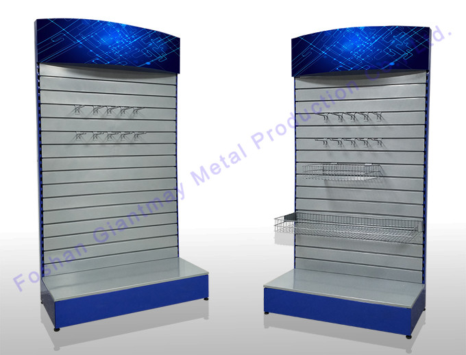 Portable Metal Slatwall Stand Cellphone Accessory Display Rack Slat Wall Accessories