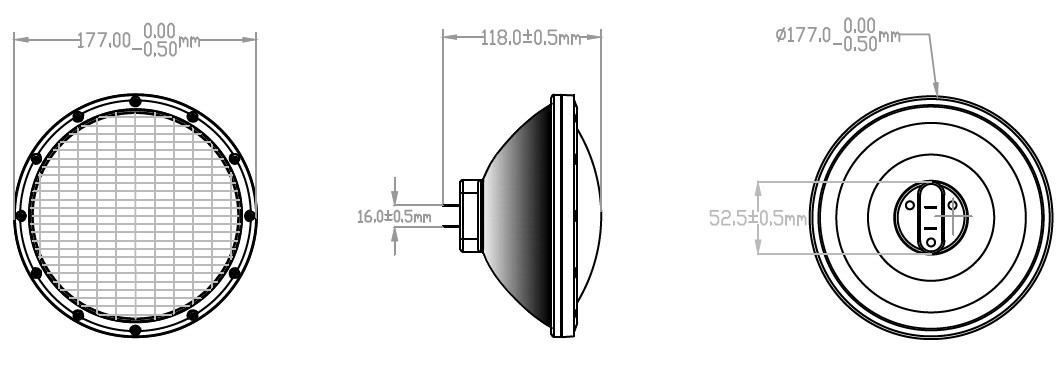 PAR56 Acrylic Swimming Pool Light 18W High Voltage GX16D Base PC Cover