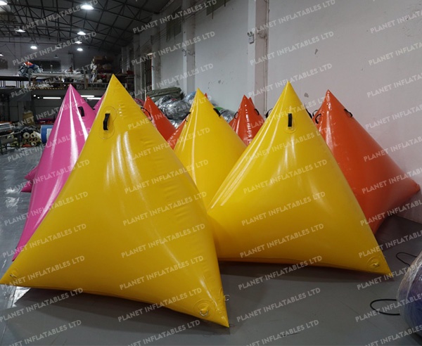 Custom Logo Water Floating Race Marker Advertising Water Buoys Swim Triathlon Marking Inflatable Buoy for Racing Markers