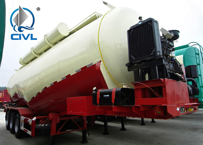3 Axles 35m3 Capacity Large Capacity Diesel Semi Trailer Trucks Bulk Cement Semitrailer