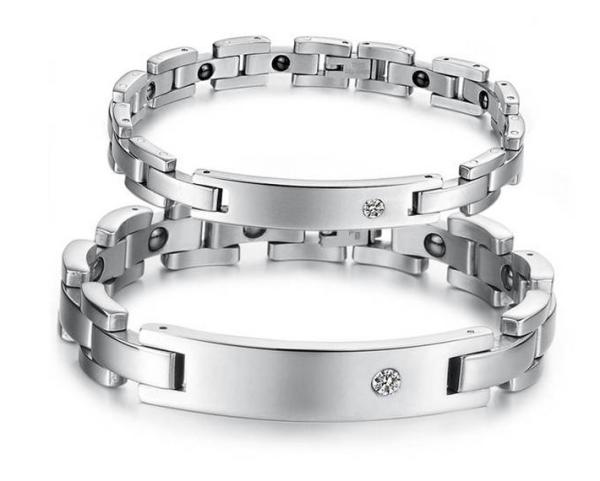 Fashion Jewelry rhinestone belt magnetic radiation fatigue couple of titanium