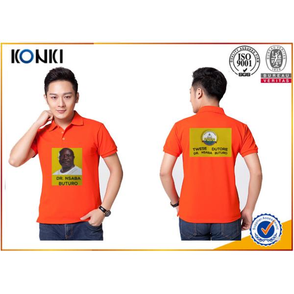 Attractive Style Custom Polo Shirt Short Sleeve POLO Collar For Election Campaign