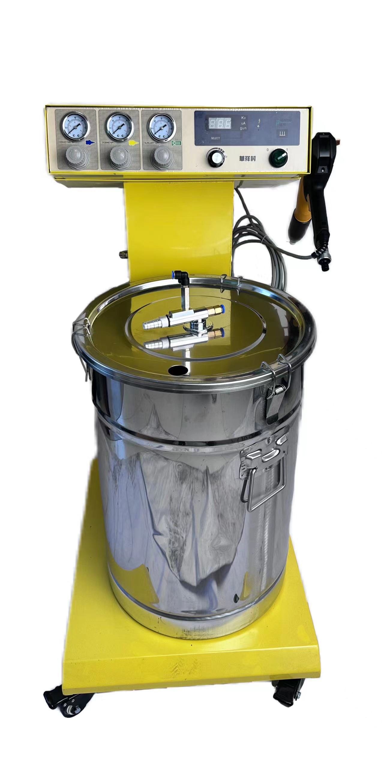 Powder Coating Spraying Equipment With Electrostatic Powder Coating Gun