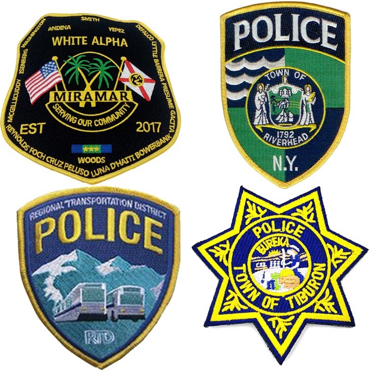 ODM Twill Police Embroidered Patch