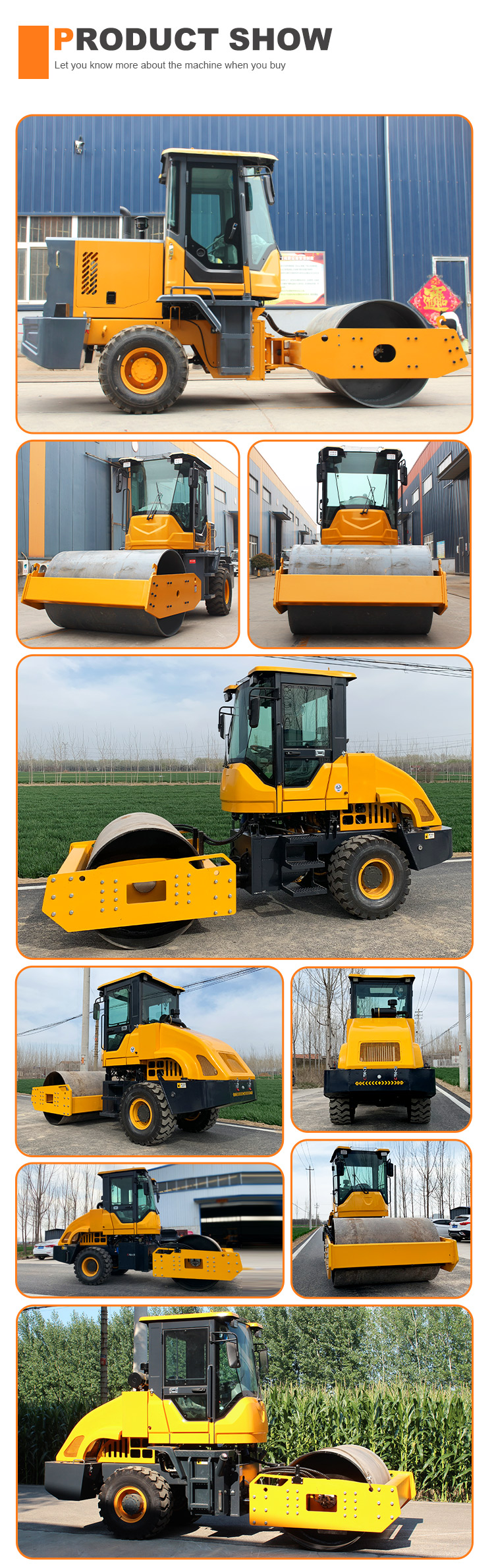 Ride On Vibratory Single Drum 6000 Kg Asphalt Ground Road Rollers For Asphalt Laying