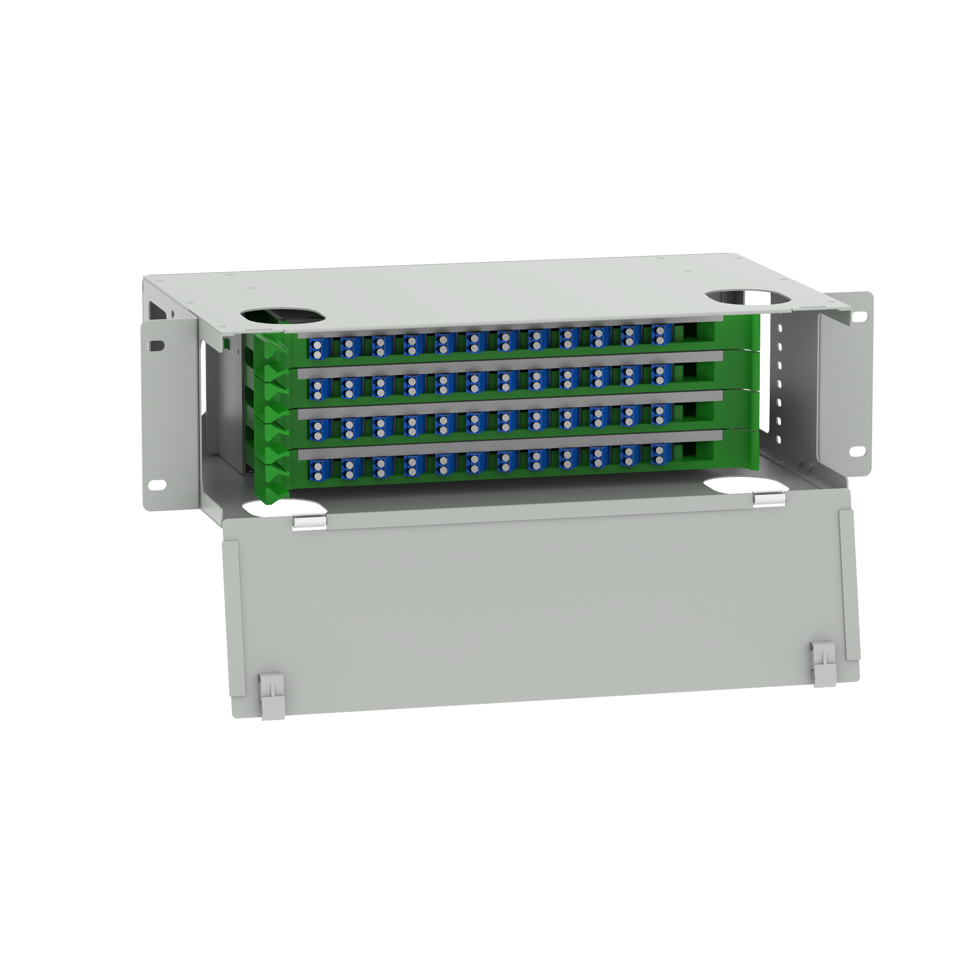 Sub Optic Distribution Frame LC Type 48 Ports Fiber Optic Patchpanel for Data Center