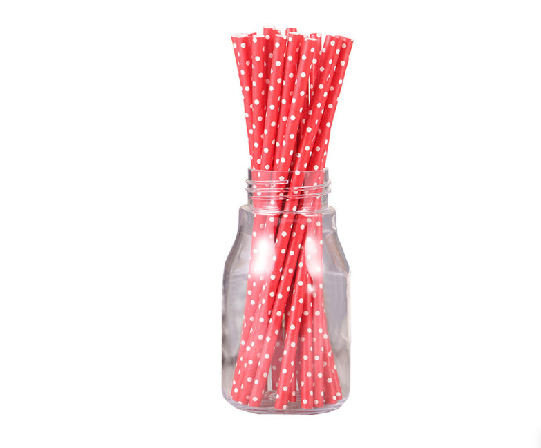 Food Grade Certified 100% Biodegradable Environmentally Friendly Disposable Kraft Paper Straws 6/8/10/12*180/190/200MM