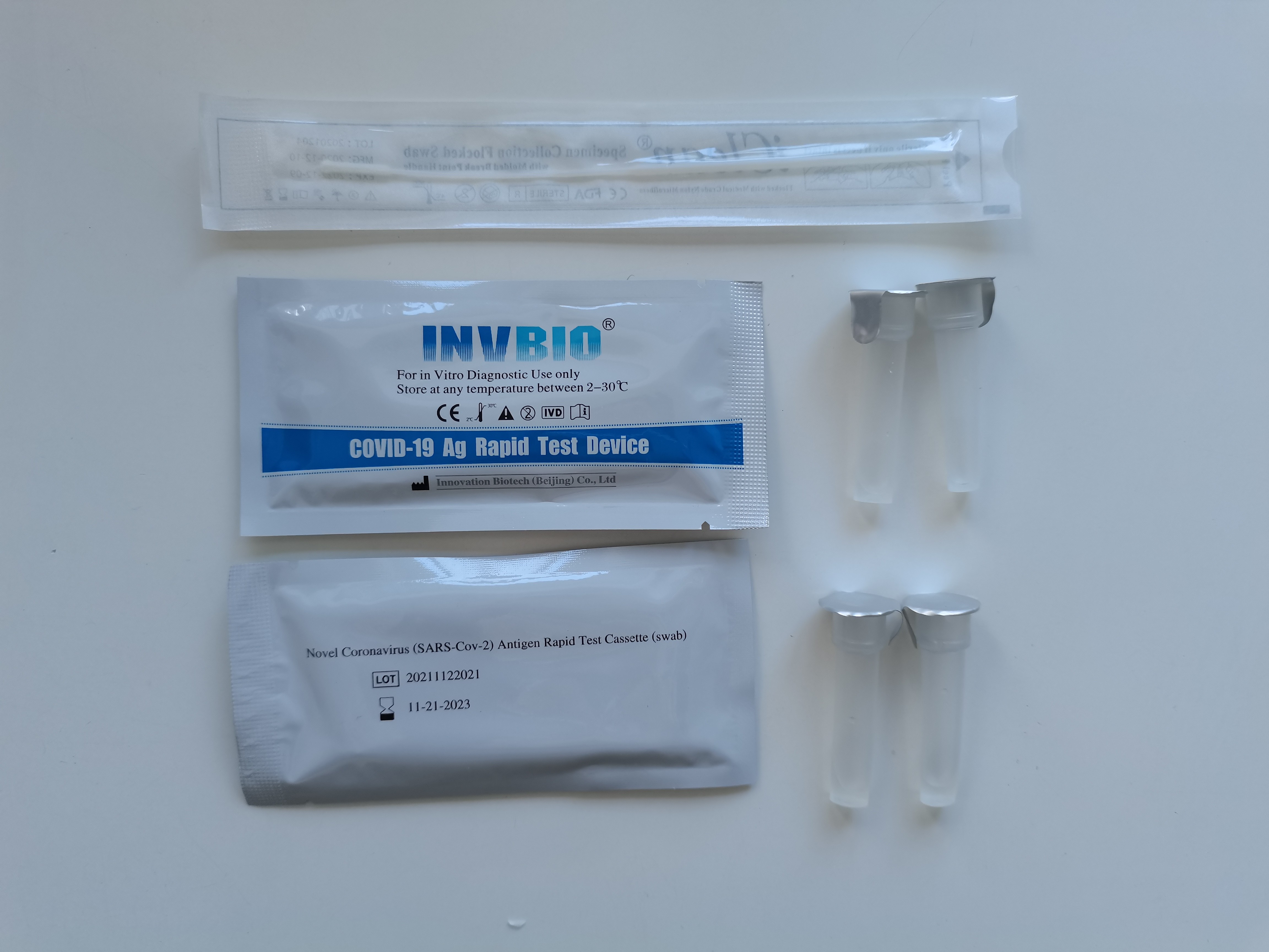 SARS-CoV-2 Rapid Rtk Nasal Swab At Home Antigen Test Kit Card EU Common List