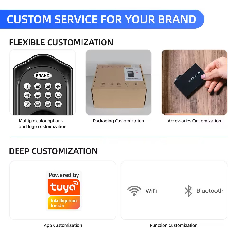 Smart Electronic Keypad Door Lock Bluetooth Network Door Lock C88