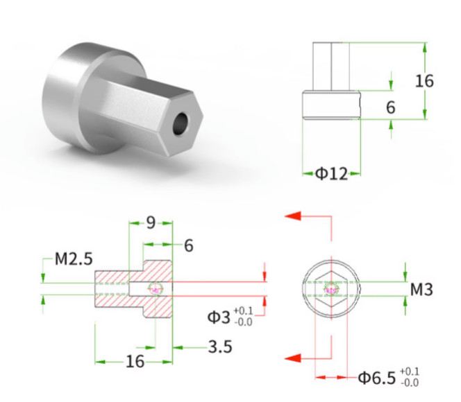 ASLONG McNamm Wheel Comes With A Matching Coupling Intelligent Car Accessory That Can Be Paired With N20 Micro DC Motor