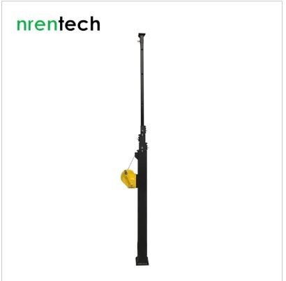 6m manual winch crank telescopic mast/ steel materials/50kg~100kg payloads-NR-G1750-6000