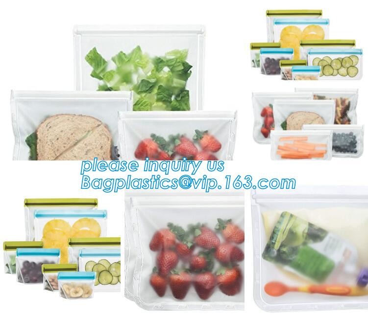Seal Reusable Fresh Vegetable Meat Dog Cat Pet Food Storage Easy Clean 1 Liter Silicone Food Bag For Refrigerator bageas