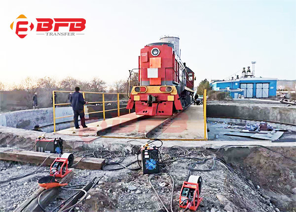 200 Ton Turn Table Rail Rotating Platform For Locomotive Railway
