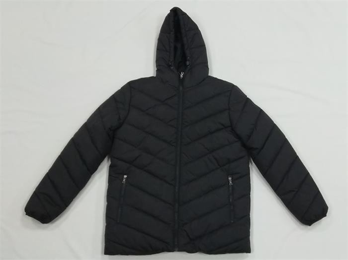 Lightweight Mens Black Hooded Puffer Jacket With Hood Mens Long Puffa Coats