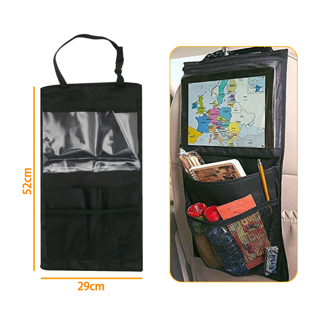Customized Car Backseat Organizer With Touch Screen Tablet Holder Car Seat Back Protectors