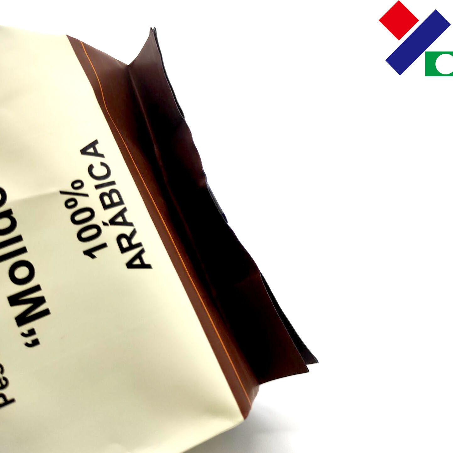 Matte 250G Stand Up Pouch , Flat Bottom Zipper Biodegradable Coffee Bags With Valve