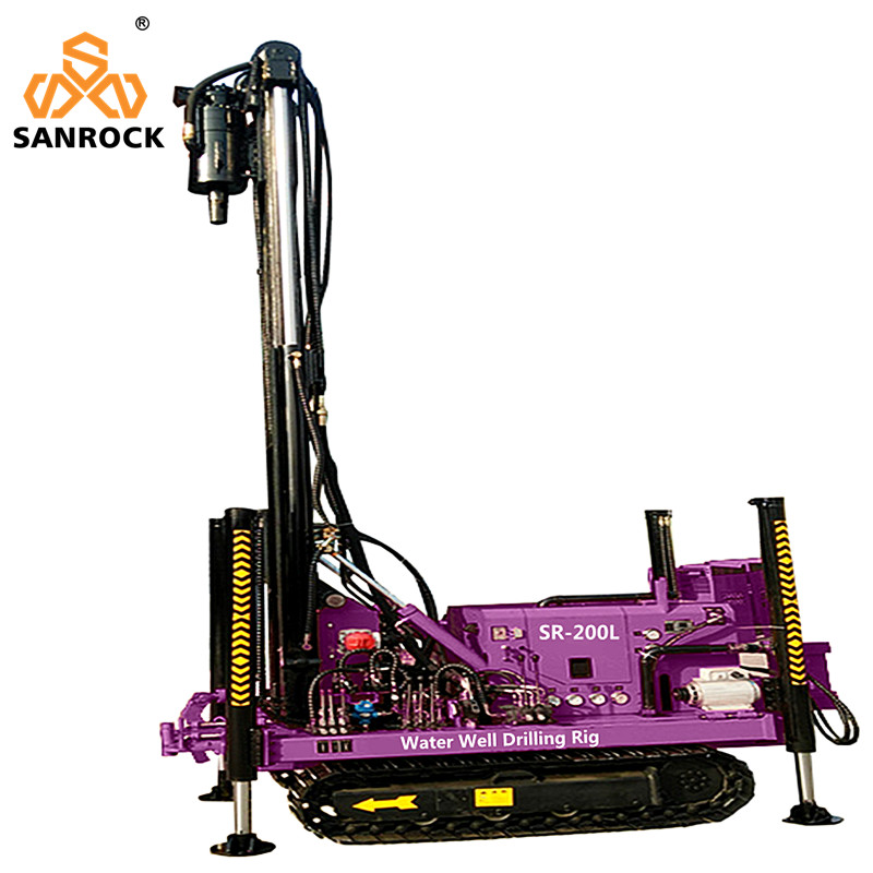 73KW Diesel Engine Water Well Drilling Machine Hydraulic Borehole Water Well Drill Rig