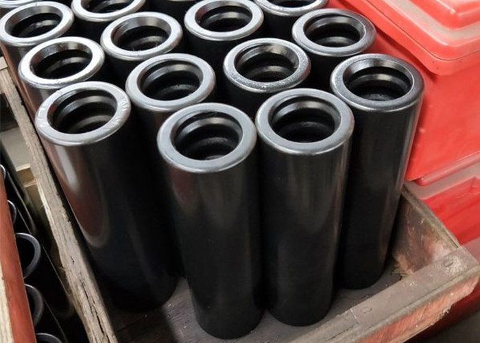 T45 Thread Coupling Sleeve Full Bridge 210mm Connection Drill Rod For Breach Drilling
