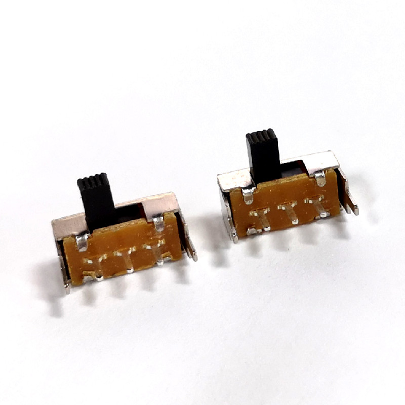 Slide Switch, Single Pole 1P2T SPDT Sliding Switch, Horizontal Side Push Tact Switch,Interruptor On-Off Toggle Switch