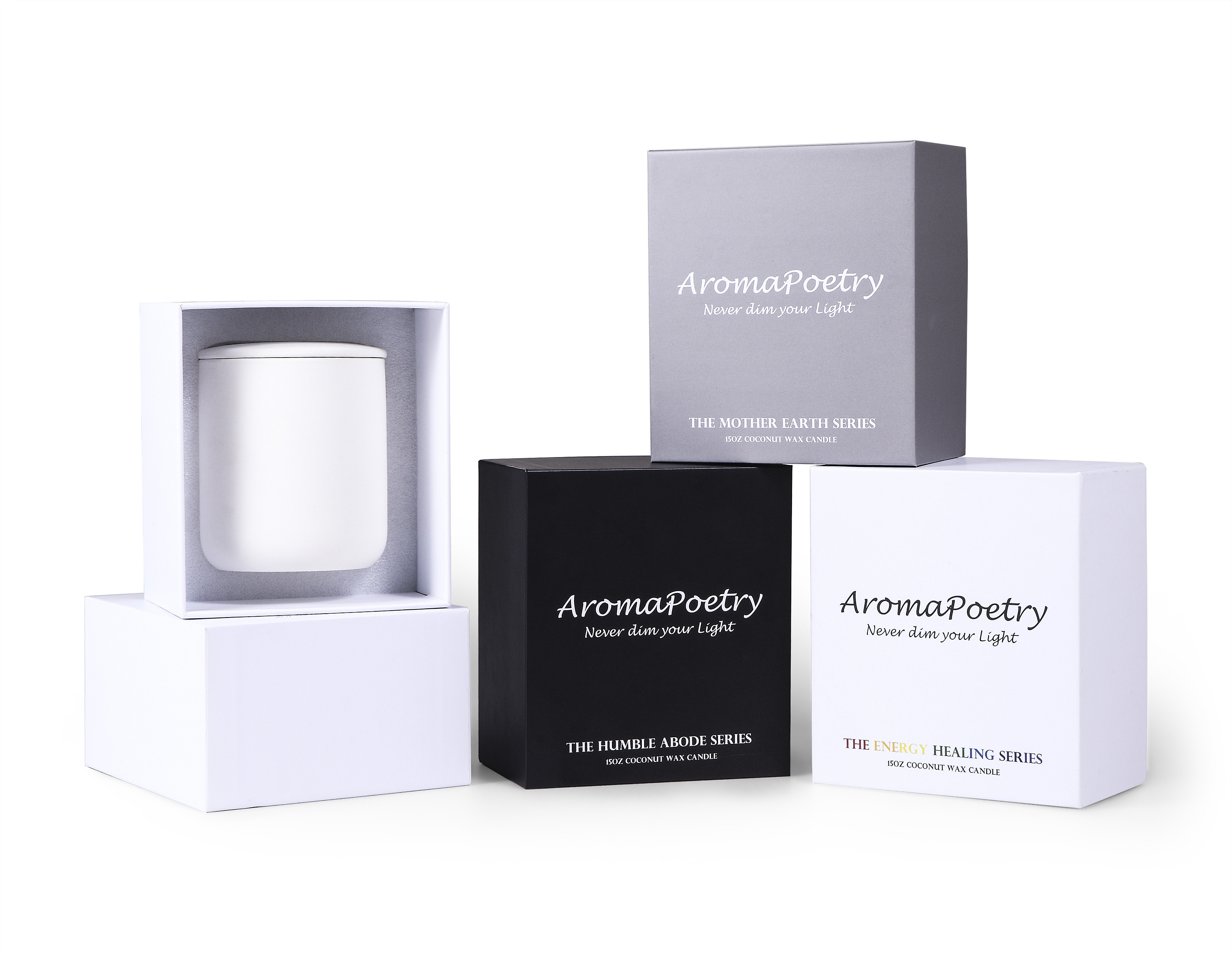Lid And Base Package Candle Boxes For Aromatherapy Cosmetic Package Box Printing