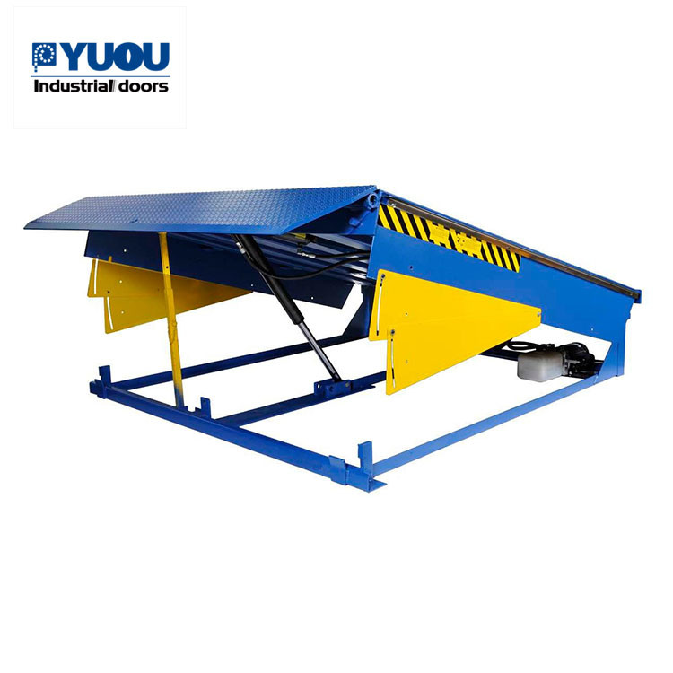 Material Handling Air Powered Dock Leveler For Truck Warehouse Container
