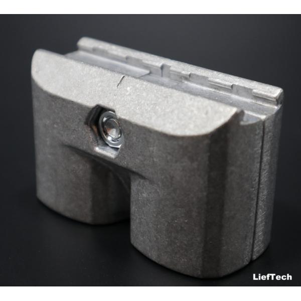 Parallel Straight External Aluminium Pipe Joint Anodized Surface