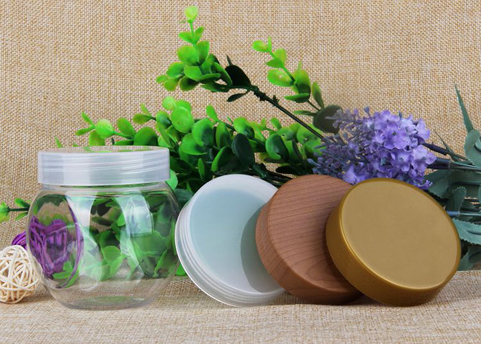 Food Grade Clear Pet Jars , Transparent Pet Can 100ml And 200ml Volume