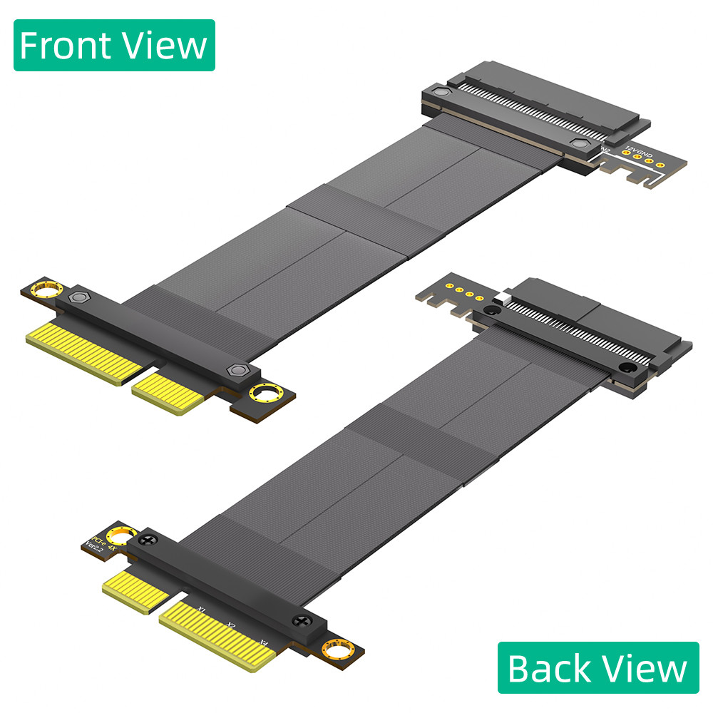180 Degree SFF-8639 (U.2) To PCI-E 3.0 4X Ribbon Extender Cable for U.2 NVME SSD High speed transmission without delay